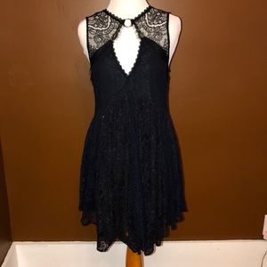 EUC Free People XS Lace Mini Dress